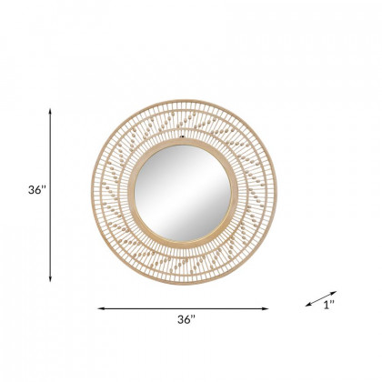 Sagebrook - Bamboo Wall Mirror in Natural