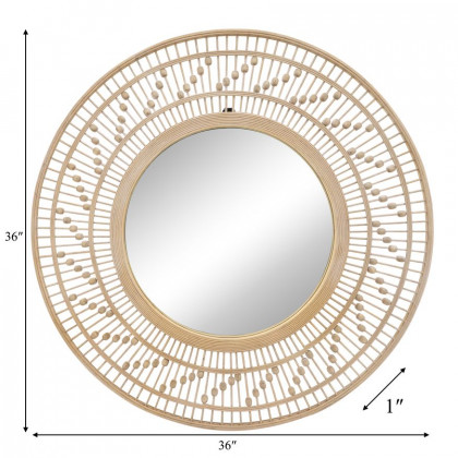 Sagebrook - Bamboo Wall Mirror in Natural