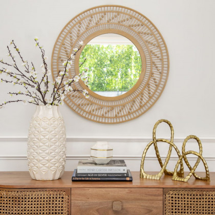 Sagebrook - Bamboo Wall Mirror in Natural