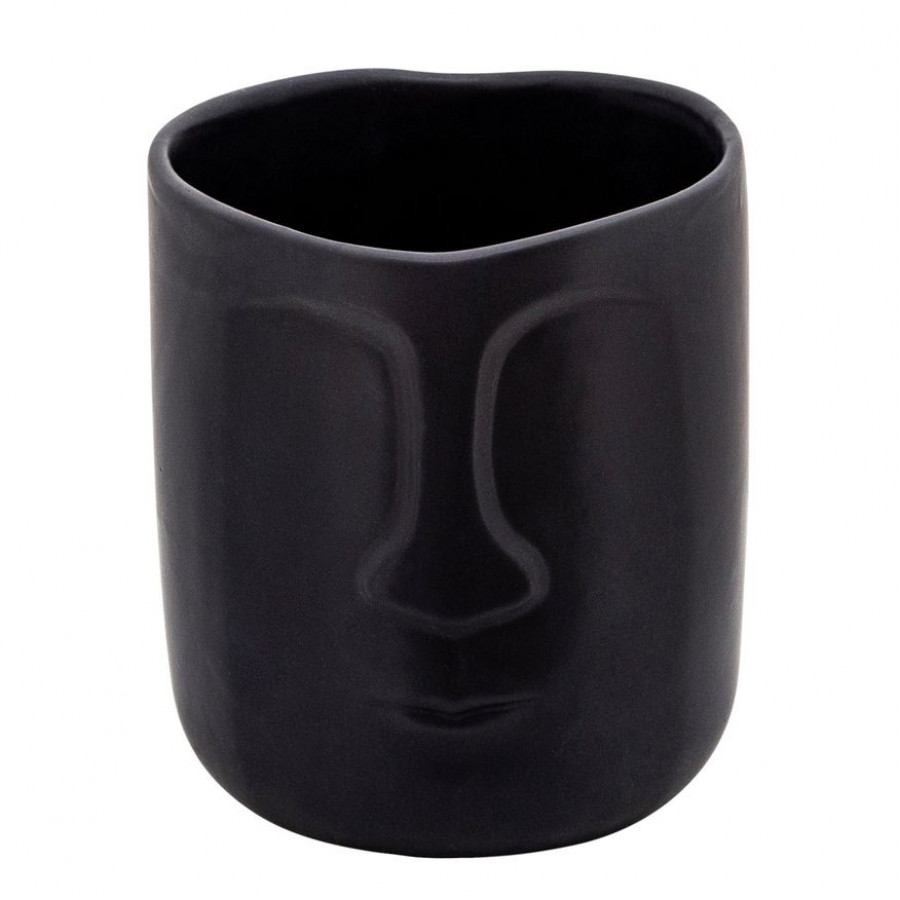 Sagebrook - 6" Face Vase in Black