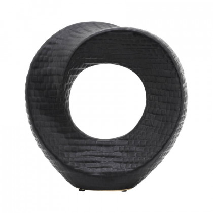 Sagebrook 8" Textured Table Top Decor - Black