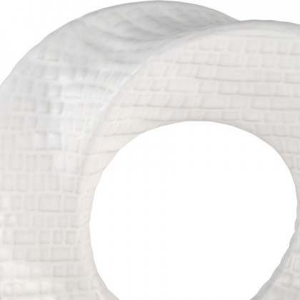 Sagebrook 8" Textured Table Top Decor - White