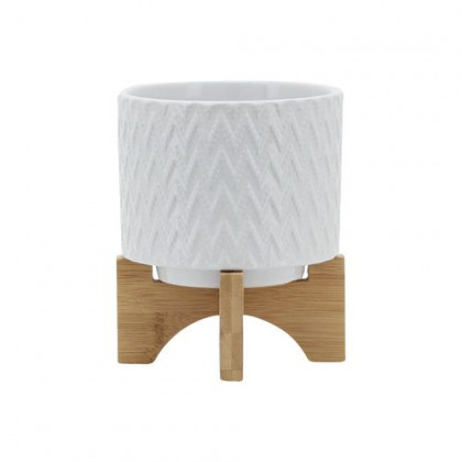 Sagebrook - 10" Diamond Planter With Stand