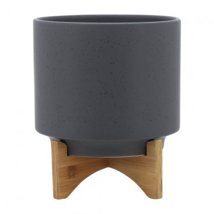 Sagebrook - 5" Planter With Wood Stand