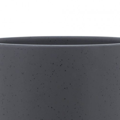 Sagebrook 10" Planter With Wood Stand - Matte Gray