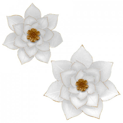 Sagebrook - Metal Large Lotus Wall Decor