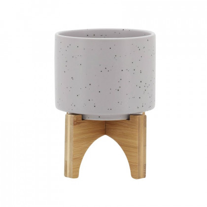 Sagebrook - 15818 5" Planter With Wood Stand