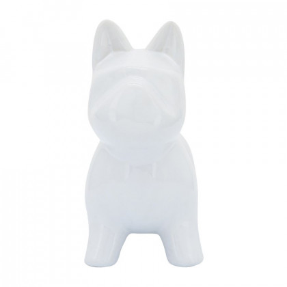 Sagebrook 8" Ceramic Dog Table Decor - White