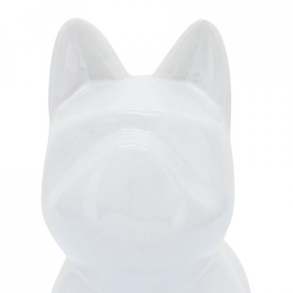 Sagebrook 8" Ceramic Dog Table Decor - White