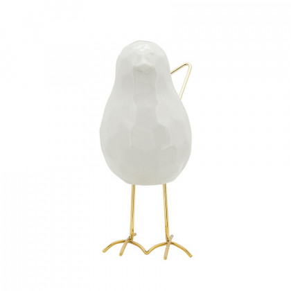 Sagebrook - 8" Bird Statuette in White
