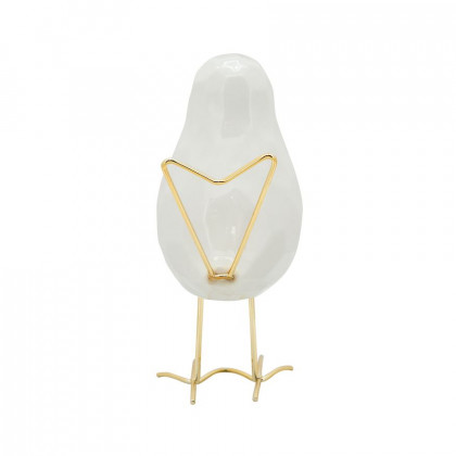 Sagebrook - 8" Bird Statuette in White
