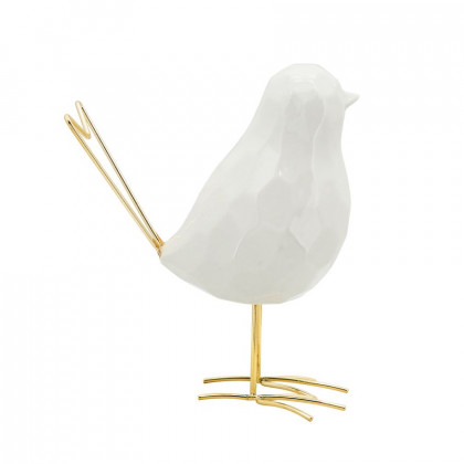 Sagebrook - 8" Bird Statuette in White