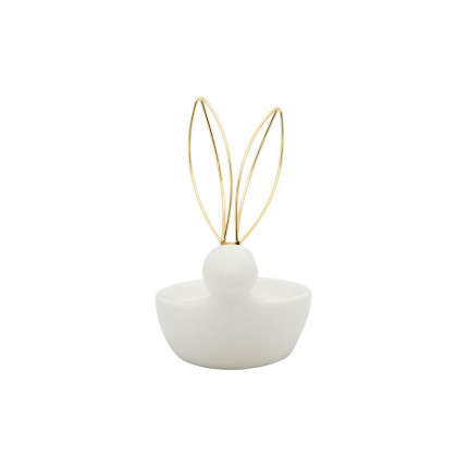 Sagebrook - 6" Bunny Trinket Tray in White