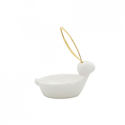 Sagebrook - 6" Bunny Trinket Tray in White