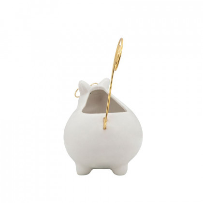 Sagebrook - 8" Kitty Trinket Tray in White