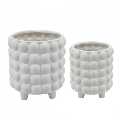 Sagebrook - 6"/8" Bubble Planters (Set Of 2)