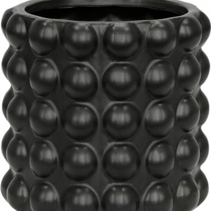 Sagebrook 6"/8" Bubble Planters (Set Of 2) - Matte Black
