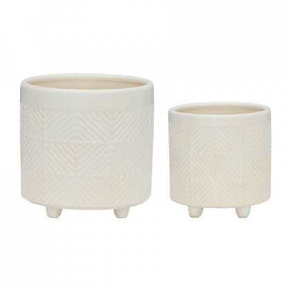 Sagebrook - 6"/8" Bubble Planters (Set Of 2)