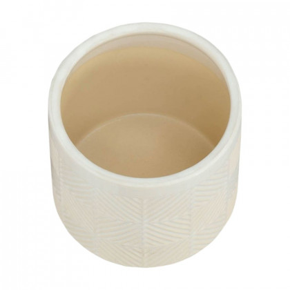 Sagebrook 6"/8" Textured Planters (Set Of 2) - Shiny White
