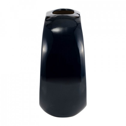 Sagebrook 11" Ceramic Oval Vase - Navy Blue