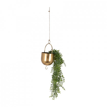Sagebrook 6" Metal Hanging Planter - Gold