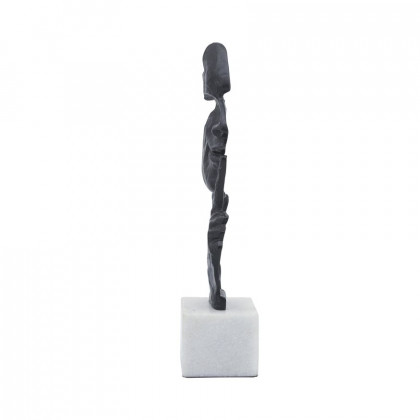 Sagebrook - 16" Metal Silence Please Decor in Black