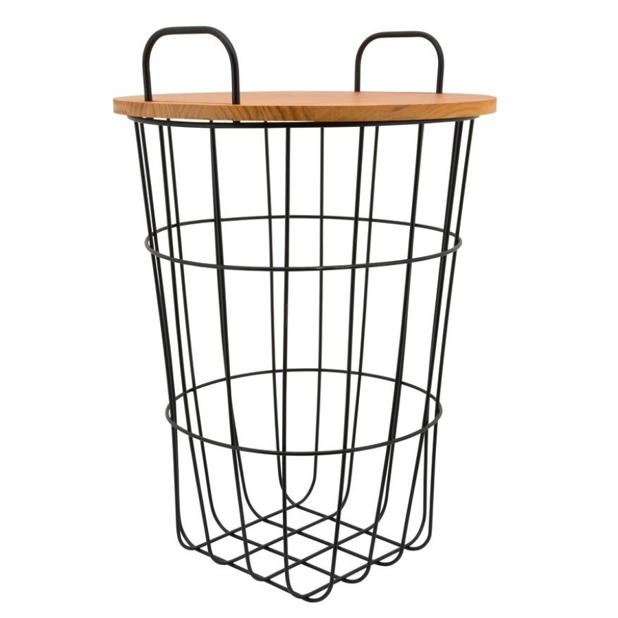 Sagebrook - 22" Metal Storage Basket in Brown
