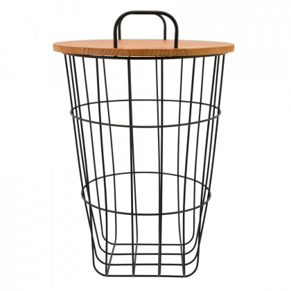 Sagebrook - 22" Metal Storage Basket in Brown