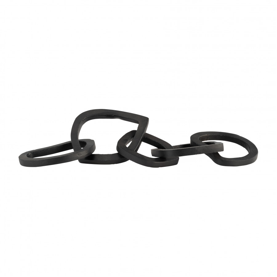 Sagebrook - 17" Metal 5-Link Chains in Black