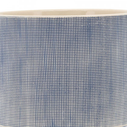 Sagebrook - 5"/8" Mesh Planters With Stand (Set Of 2) in Blue