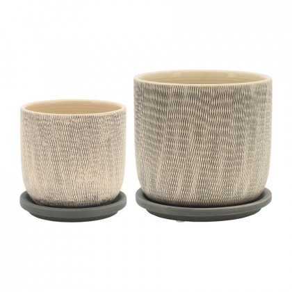 Sagebrook - 8" Glazed Planter With Stand