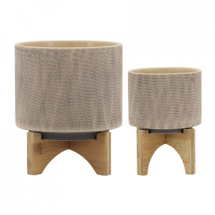Sagebrook - 10" Mesh Planter With Stand