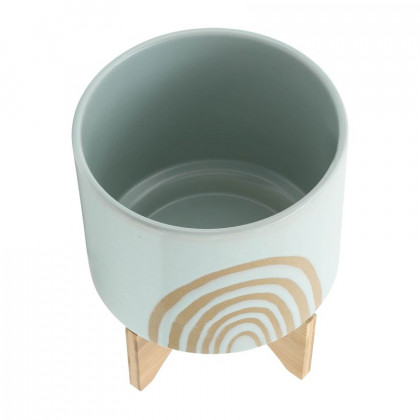 Sagebrook 10" Arch Planter With Stand - Mint