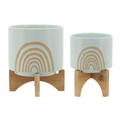 Sagebrook - 10" Funky Planter With Stand