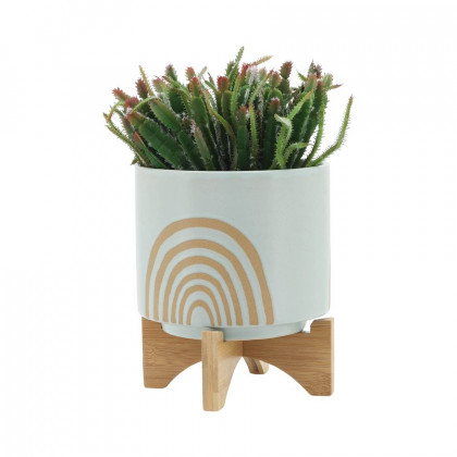 Sagebrook 5"/8" Arch Planter With Stand (Set Of 2) - Mint