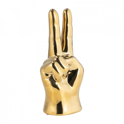 Sagebrook 8" Peace Sign - Gold