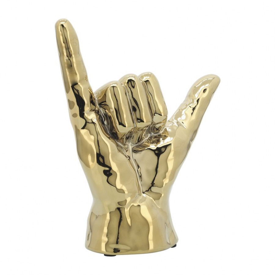 Sagebrook 7" "Hang Loose" Hand - Gold