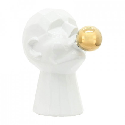 Sagebrook 12" Bubble Gum Man - White