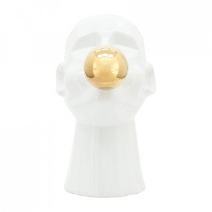 Sagebrook 12" Bubble Gum Man - White