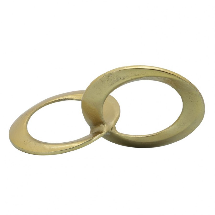 Sagebrook 12" Metal Circle Links - Gold