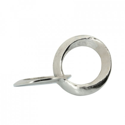 Sagebrook 11" Metal Circle Links - Silver