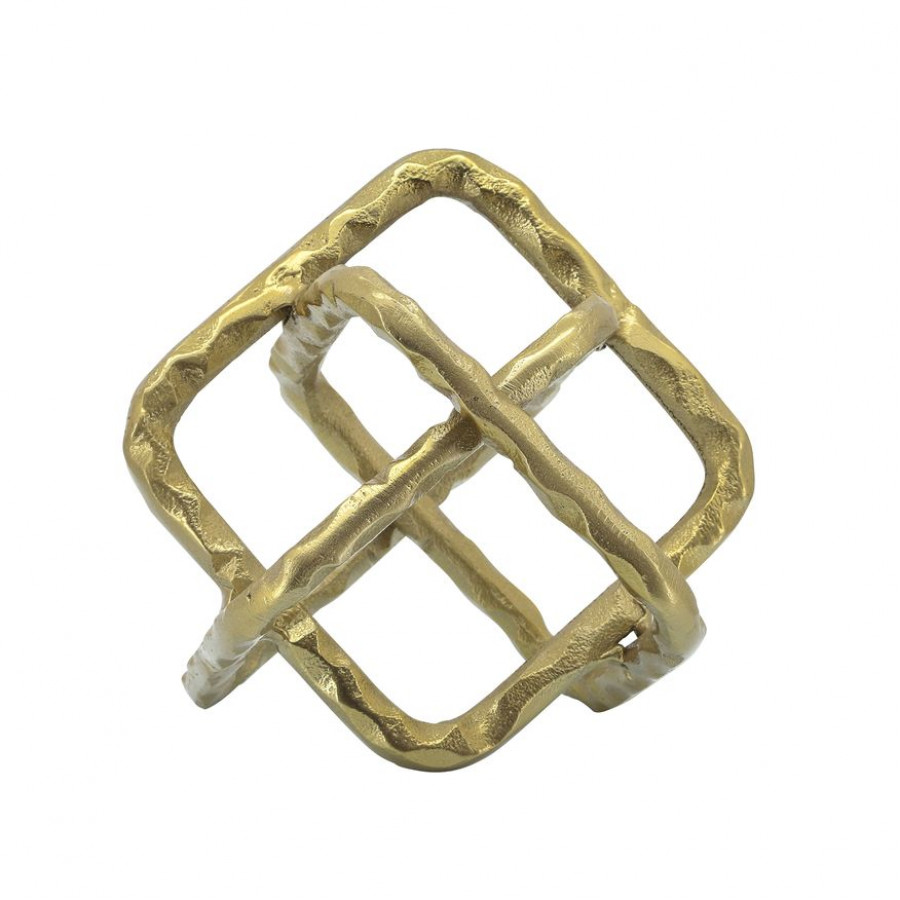 Sagebrook - 8" Metal Square Orbs