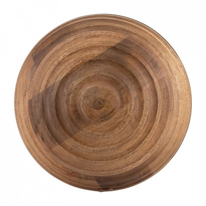 Sagebrook - 8" Wooden Orb With Ridges