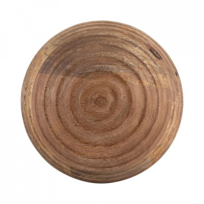 Sagebrook - 8" Wooden Orb With Ridges