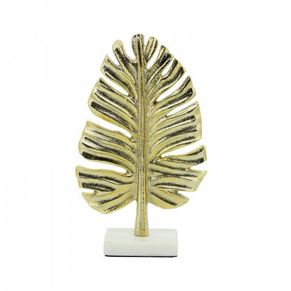 Sagebrook - 9" Metal Palm Leaf Table Decor
