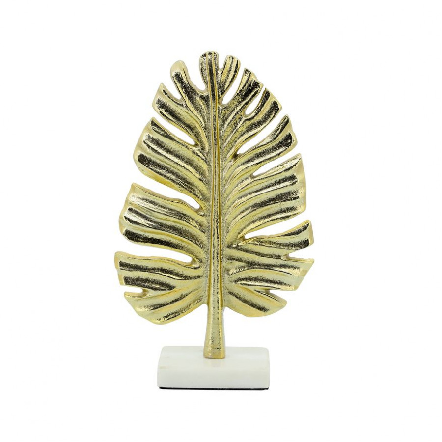 Sagebrook 9" Metal Palm Leaf Table Decor - Gold