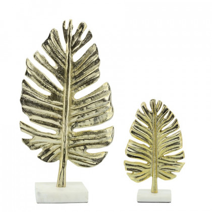 Sagebrook 9" Metal Palm Leaf Table Decor - Gold