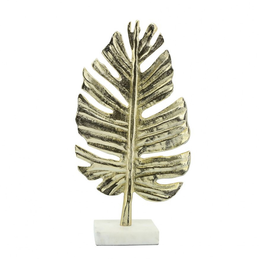 Sagebrook - 9" Metal Palm Leaf Table Decor