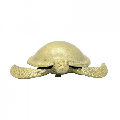 Sagebrook - 9" Metal Turtle Table Accent in Gold