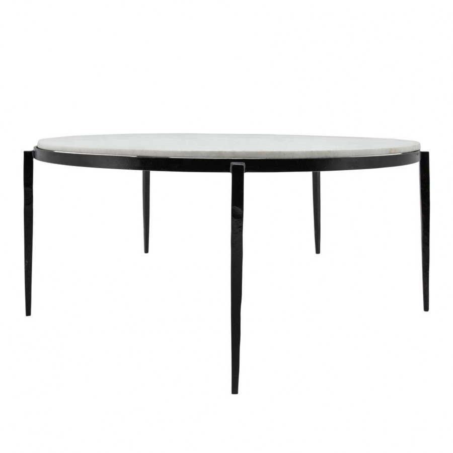 Sagebrook - Metal Coffee Table With Marble Top